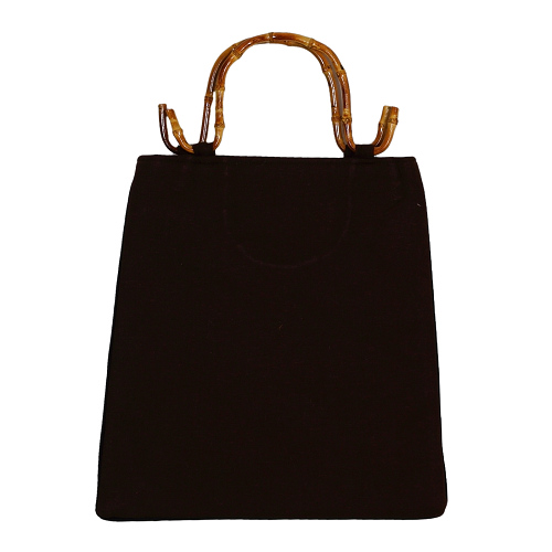 Tasche Leinen, Bambushenkel, Handtaschen, Asiatisch, 6602